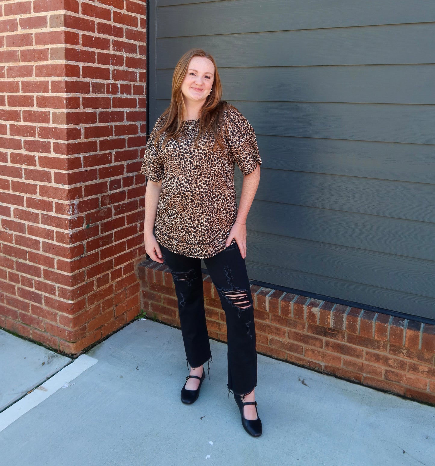 Leopard Love Ribbed Tee